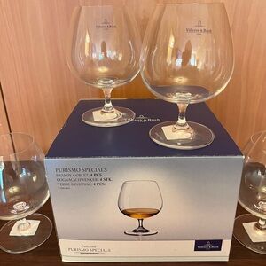 Brand new Villeroy & Boch 1748 Purismo specials brandy goblets set 4.